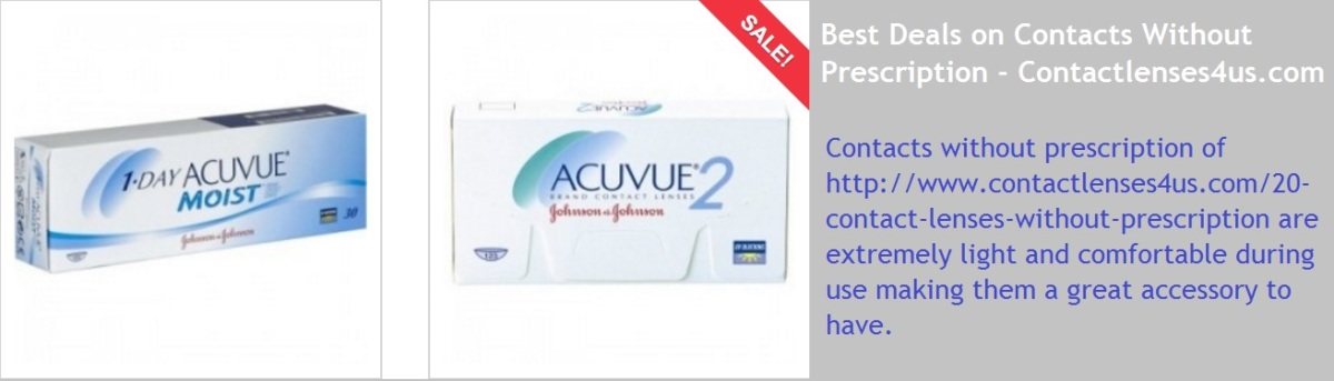 Best Deals on Contacts Without Prescription - www.contactlenses4us.com
